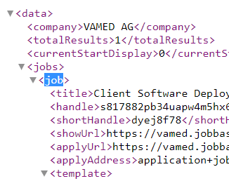 Standard XML Context Example